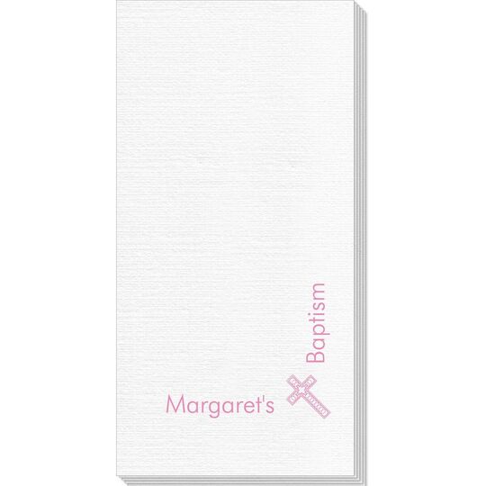 Corner Text with Inspirational Cross Deville Guest Towels